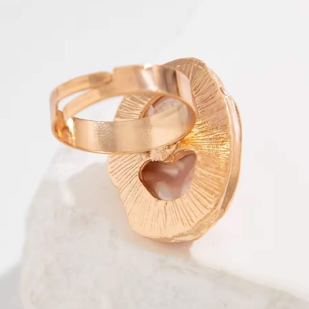Champagne Gold Barogue Ring - Picture 6 of 6